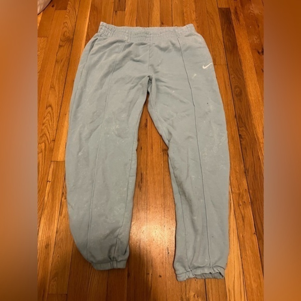 Nike pigment dyed baby blue sweatpants Large